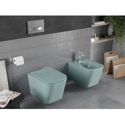 Mexen Teo wc Rimless  cu capac soft close  slim, duroplast,  verde   gri  mat - 30854048
