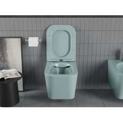 Mexen Teo wc Rimless  cu capac soft close  slim, duroplast,  verde   gri  mat - 30854048