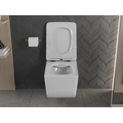 Mexen Vera wc Rimless  cu capac soft close  slim, duroplast,  alb - 30164000