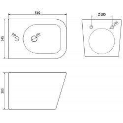 Mexen Teo bideu suspendat ,  alb - 35855100