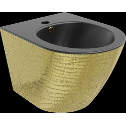 Mexen Lena bideu suspendat ,  negru mat/ auriu  auriu model de linie  - 35224878 Bideu 467680 Mexen