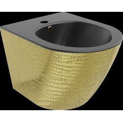 Mexen Lena bideu suspendat ,  negru mat/ auriu  auriu model de linie  - 35224878