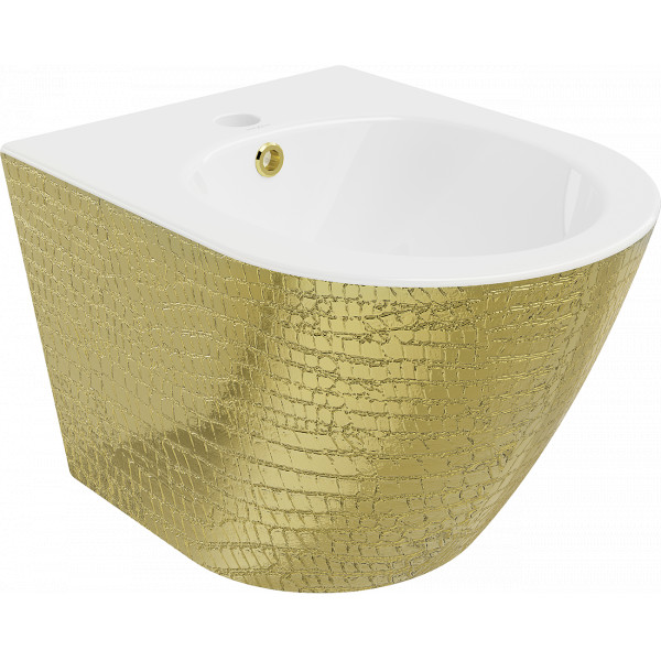 Mexen Lena bideu suspendat ,  alb/ auriu  auriu model de linie  - 35224808