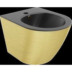 Mexen Lena bideu suspendat ,  negru mat/ auriu linie - 35224877 Bideu 467680 Mexen