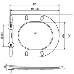 Mexen  Wc capac soft close  slim, duroplast, Alb- 39030100