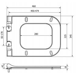 Mexen  Wc capac soft close  slim, duroplast, Alb- 39070100