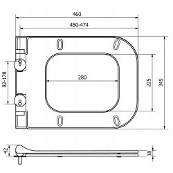 Mexen  Wc capac soft close  slim, duroplast, Alb- 39070100