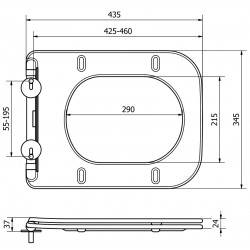 Mexen  Wc capac soft close  slim, duroplast, Alb- 39090100