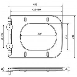 Mexen  Wc capac soft close  slim, duroplast, Alb- 39090100