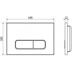Mexen Fenix 02 clapeta , chrom mat  - 600201