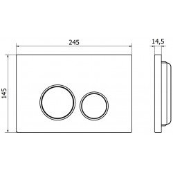 Mexen Fenix 05 clapeta , chrom  lucios - 600501