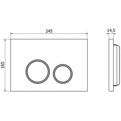 Mexen Fenix 06 clapeta , auriu sticla - 600624