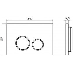 Mexen Fenix 06 clapeta , auriu sticla - 600624