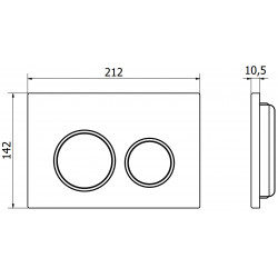 Mexen Fenix 07 XS clapeta , chrom  lucios - 600701