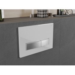 Mexen Fenix 09 clapeta , Alb /chrom  lucios - 600992