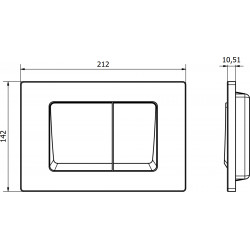Mexen Fenix 10 XS clapeta , chrom mat  - 601002