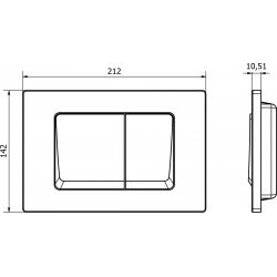 Mexen Fenix 10 XS clapeta , chrom mat  - 601002