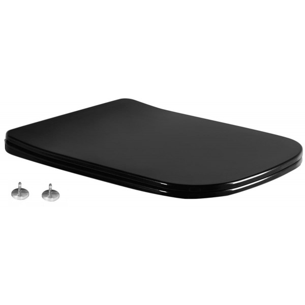 Mexen  Wc capac soft close  slim, duroplast, negru  - 39060185