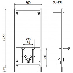 Mexen Fenix B  Rezervor incastrat  bidetu - 60999