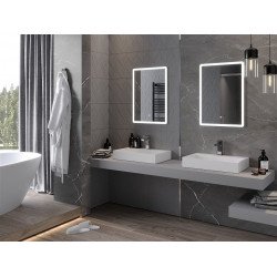 Mexen Navia  Oglinda de baie iluminata 80 x 60 cm, LED 6000K, cu dezaburire-9803-080-060-611-00 Led Oglinzi Baie 467680 Mexen