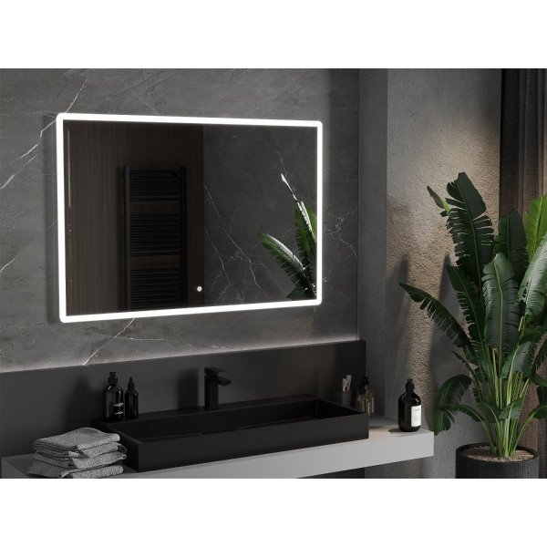 Mexen Navia  Oglinda de baie iluminata 100 x 80 cm, LED 6000K, cu dezaburire-9803-100-080-611-00