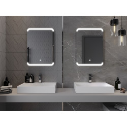 Mexen Nida  Oglinda de baie iluminata 50 x 70 cm, LED 6000K, cu dezaburire-9806-050-070-611-00