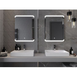 Mexen Nida  Oglinda de baie iluminata 60 x 80 cm, LED 6000K, cu dezaburire-9806-060-080-611-00