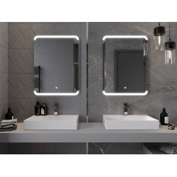 Mexen Nida  Oglinda de baie iluminata 60 x 80 cm, LED 6000K, cu dezaburire-9806-060-080-611-00