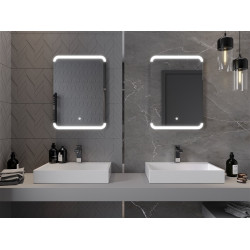 Mexen Nida  Oglinda de baie iluminata 80 x 60 cm, LED 6000K, cu dezaburire-9806-080-060-611-00