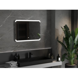 Mexen Nida  Oglinda de baie iluminata 80 x 60 cm, LED 6000K, cu dezaburire-9806-080-060-611-00