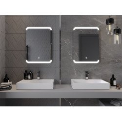 Mexen Nida  Oglinda de baie iluminata 80 x 60 cm, LED 6000K, cu dezaburire-9806-080-060-611-00