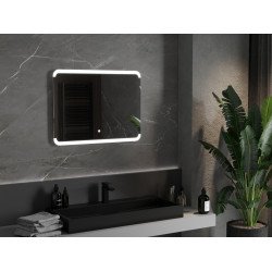 Mexen Nida  Oglinda de baie iluminata 80 x 60 cm, LED 6000K, cu dezaburire-9806-080-060-611-00