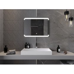 Mexen Nida  Oglinda de baie iluminata 80 x 60 cm, LED 6000K, cu dezaburire-9806-080-060-611-00