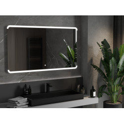 Mexen Nida  Oglinda de baie iluminata 140 x 80 cm, LED 6000K, cu dezaburire-9806-140-080-611-00