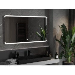 Mexen Nida  Oglinda de baie iluminata 140 x 80 cm, LED 6000K, cu dezaburire-9806-140-080-611-00