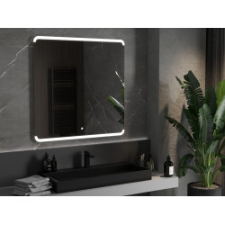 Mexen Nida  Oglinda de baie iluminata 100 x 100 cm, LED 6000K, cu dezaburire-9806-100-100-611-00