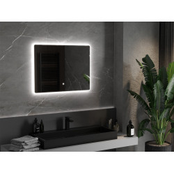 Mexen Sun  Oglinda de baie iluminata 80 x 60 cm, LED 6000K, cu dezaburire-9807-080-060-611-00 Led Oglinzi Baie 467680 Mexen