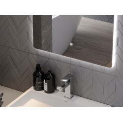 Mexen Sun  Oglinda de baie iluminata 100 x 80 cm, LED 6000K, cu dezaburire-9807-100-080-611-00