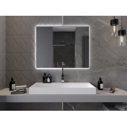 Mexen Sun  Oglinda de baie iluminata 100 x 80 cm, LED 6000K, cu dezaburire-9807-100-080-611-00