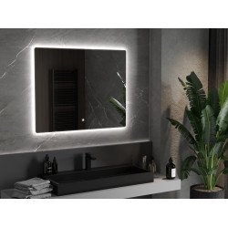 Mexen Sun  Oglinda de baie iluminata 100 x 80 cm, LED 6000K, cu dezaburire-9807-100-080-611-00