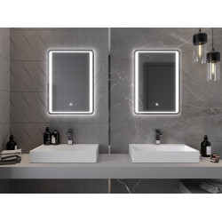 Mexen Zusa  Oglinda de baie iluminata 50 x 70 cm, LED 6000K, cu dezaburire-9808-050-070-611-00