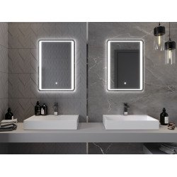 Mexen Zusa  Oglinda de baie iluminata 50 x 70 cm, LED 6000K, cu dezaburire-9808-050-070-611-00