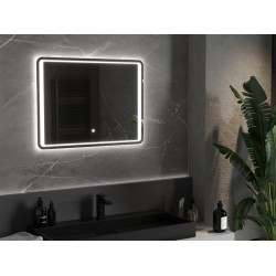 Mexen Zusa  Oglinda de baie iluminata 80 x 60 cm, LED 6000K, cu dezaburire-9808-080-060-611-00 Led Oglinzi Baie 467680 Mexen