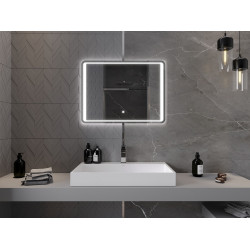 Mexen Zusa  Oglinda de baie iluminata 80 x 60 cm, LED 6000K, cu dezaburire-9808-080-060-611-00
