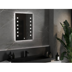 Mexen Ner  Oglinda de baie iluminata 50 x 70 cm, LED 6000K, cu dezaburire-9809-050-070-611-00 Led Oglinzi Baie 467680 Mexen