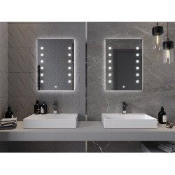 Mexen Ner  Oglinda de baie iluminata 50 x 70 cm, LED 6000K, cu dezaburire-9809-050-070-611-00