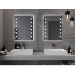 Mexen Ner  Oglinda de baie iluminata 60 x 80 cm, LED 6000K, cu dezaburire-9809-060-080-611-00