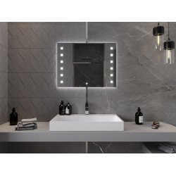 Mexen Ner  Oglinda de baie iluminata 80 x 60 cm, LED 6000K, cu dezaburire-9809-080-060-611-00