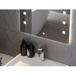 Mexen Ner  Oglinda de baie iluminata 100 x 80 cm, LED 6000K, cu dezaburire-9809-100-080-611-00