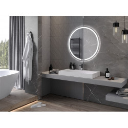 Mexen Rose  Oglinda de baie iluminata, rotunda 100 cm, LED 6000K, cu dezaburire-9810-100-100-611-00 Led Oglinzi Baie 467680 Mexen